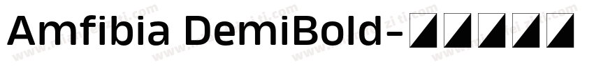 Amfibia DemiBold字体转换